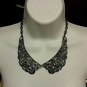Black collar necklace