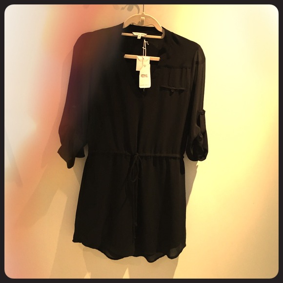 Black mini dress