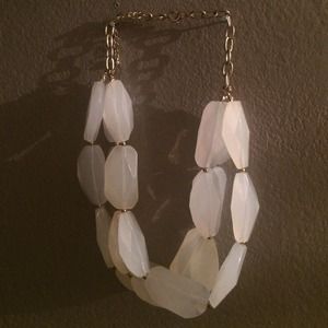 Large Geometric Stone Necklace