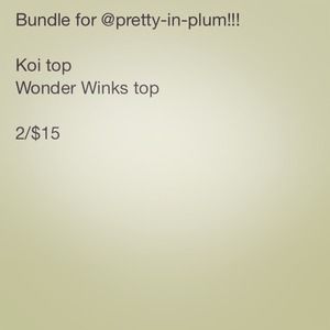 Koi top/wonder Winks top