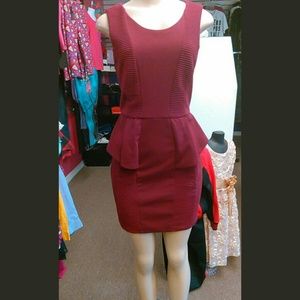 Maroon Short Dress