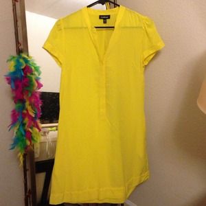 Bebe Yellow Shift Dress