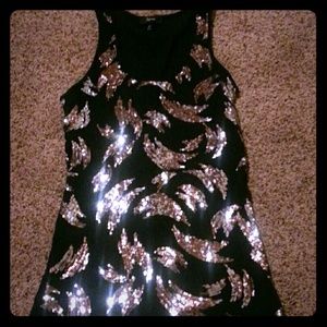 Express black and sequin tank