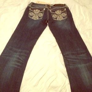 La idol jeans sz 5 with bling pockets new