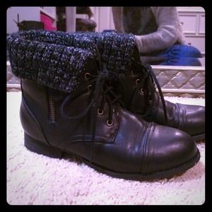 black forever 21 boots