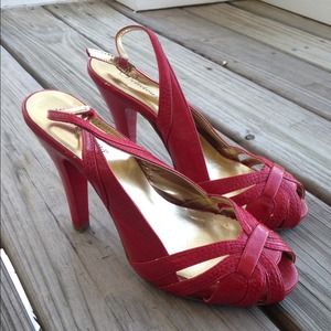 Red Pinup Slingbacks