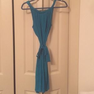 Banana Republic Silk Teal Dress