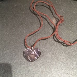 Lalique heart pendant