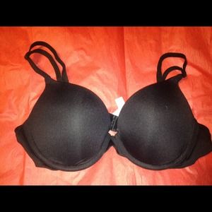 New Pink Victoria's Secret Black Bra 36B