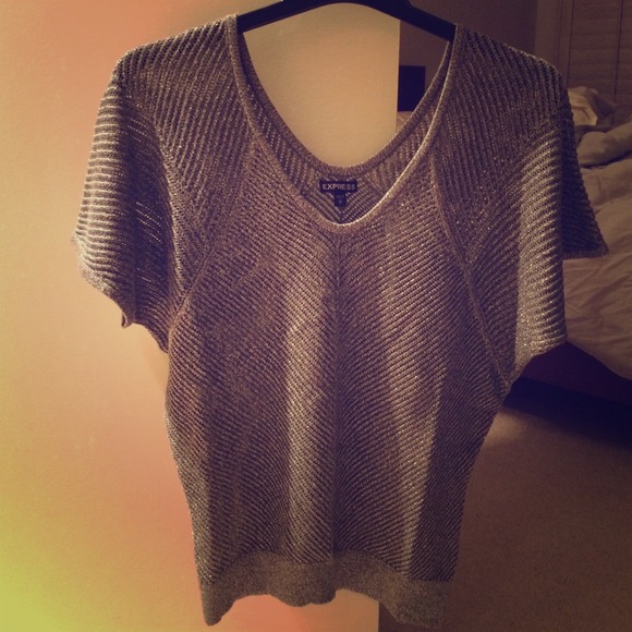 BUNDLE THIS!  EXPRESS Shimmery top