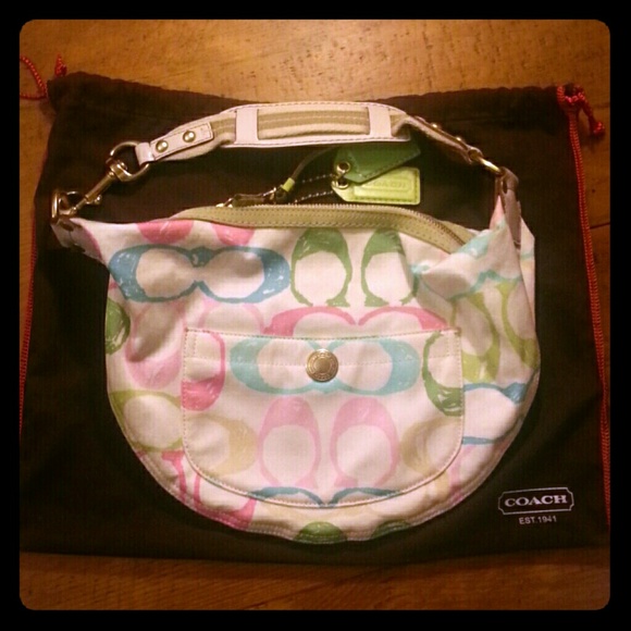 Coach pastel handbag - Picture 5 of 8