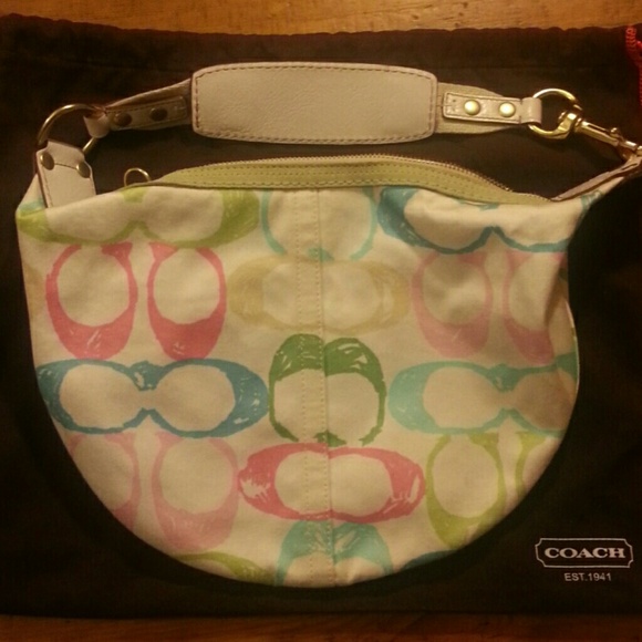 Coach pastel handbag - Picture 6 of 8