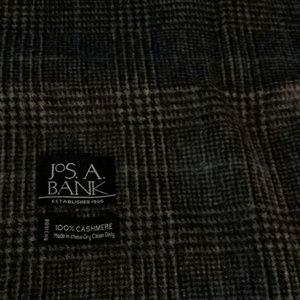 BUNDLEJos. A. Bank grey and blue plaid men's scarf