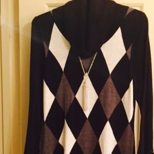 Black, Grey & White Sweater Dress & CK Top