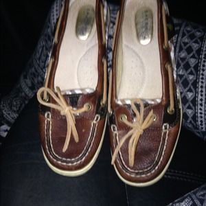 Women's Brown Leather Sperry's size 6.5