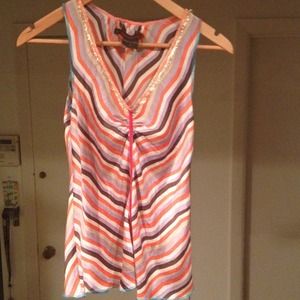 Sleeveless Silk Top