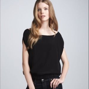 DVF Tomori black blouse. Size6.