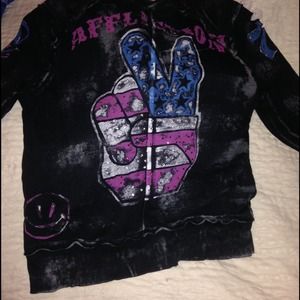 Affliction Cropped Sweater!