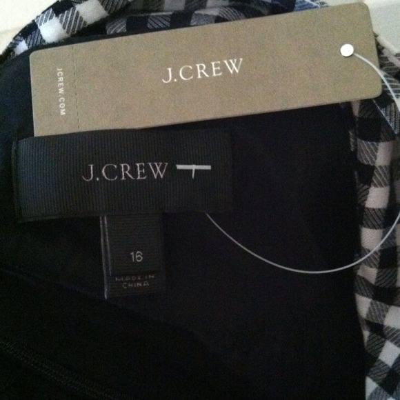 J.Crew Gingham dress w Back Bow - Picture 2 of 4