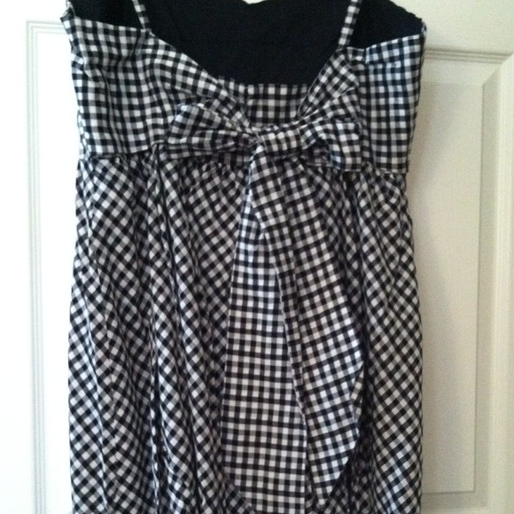 J.Crew Gingham dress w Back Bow - Picture 3 of 4