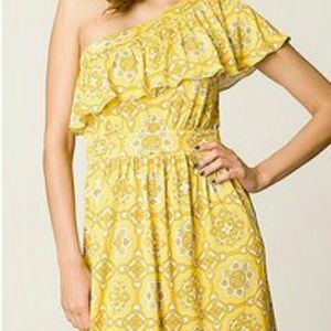 Jackie ruffle one shoulder dress