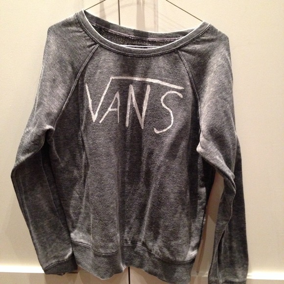 gray vans sweatshirt