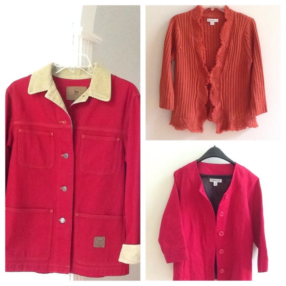 Bundled sweater/jackets from non-smoking home.