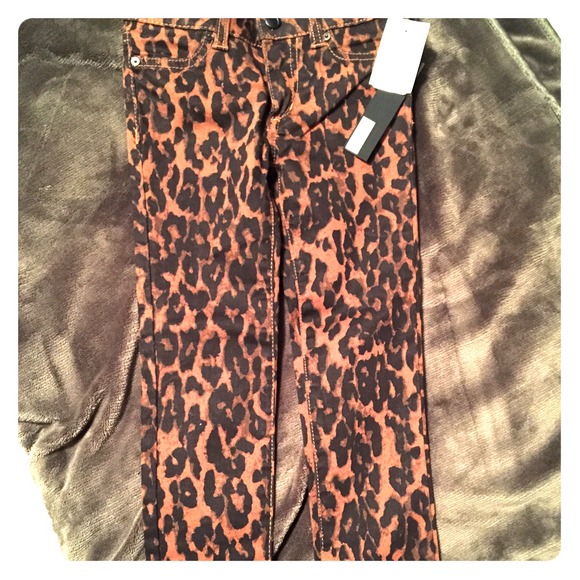 Children's Joes skinny jeans in leopard print