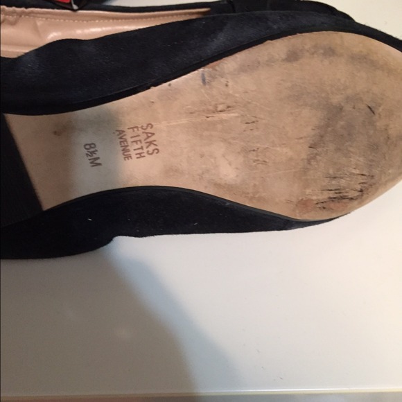 Suede Saks Fifth Avenue Booties - Picture 3 of 3