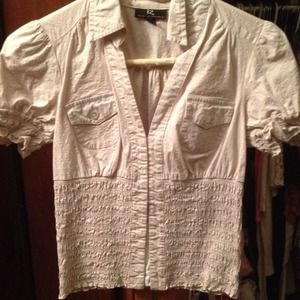 Beige and gold dress tee, Byer California