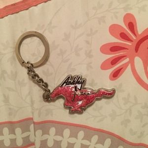 💕Pink Mustang Ashley Force Keychain💕