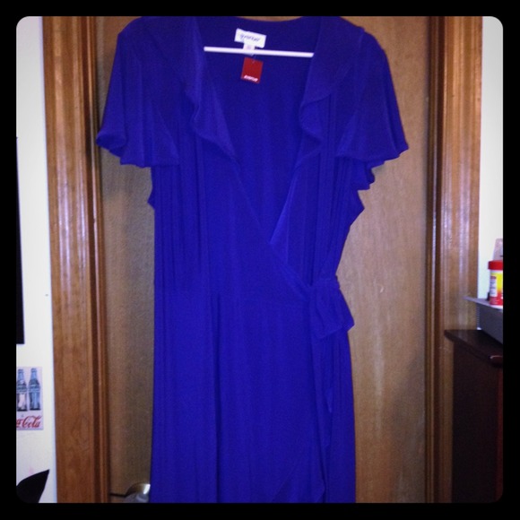 Purple wrap dress!