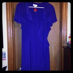 Purple wrap dress!