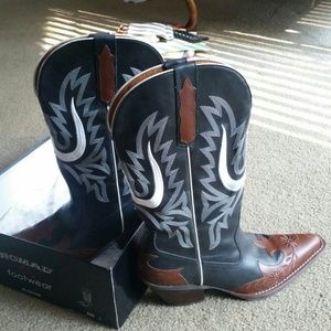 Nomad authentic leather cowboy boots