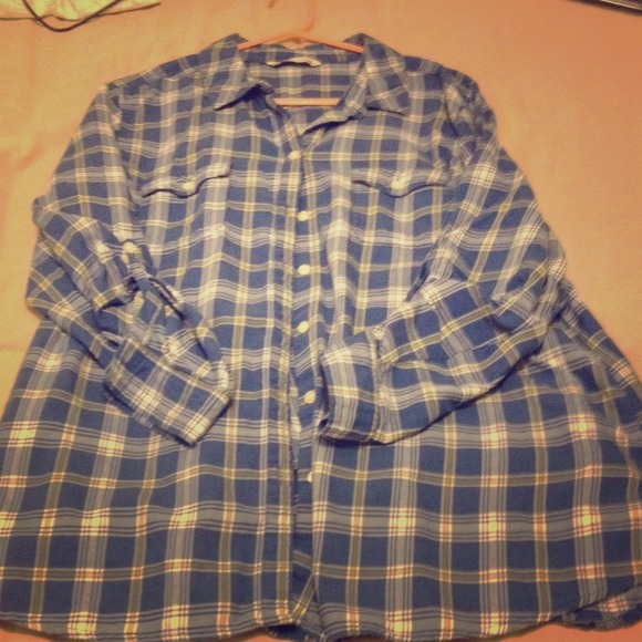 Blue plaid flannel!