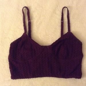 Urban Outfitters Burgundy Bralette