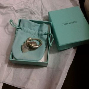 Authentic Tiffany key ring (with extra heart)