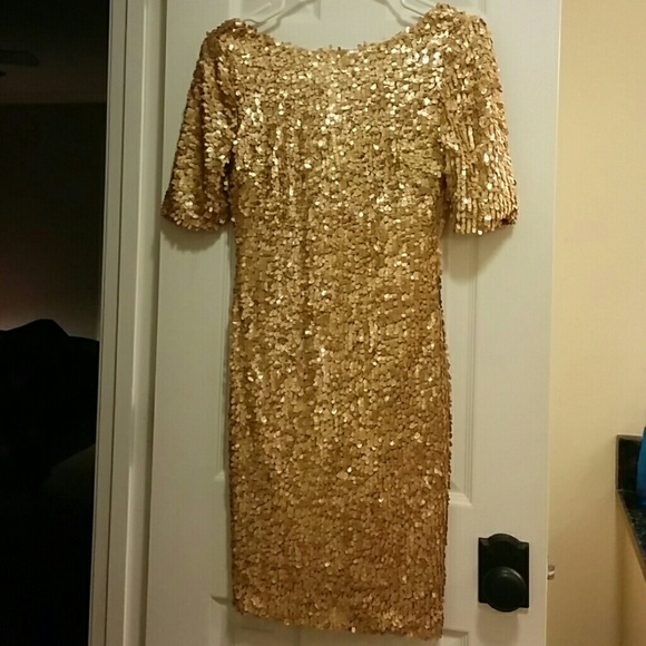 Ark & Co gold sequin dress!