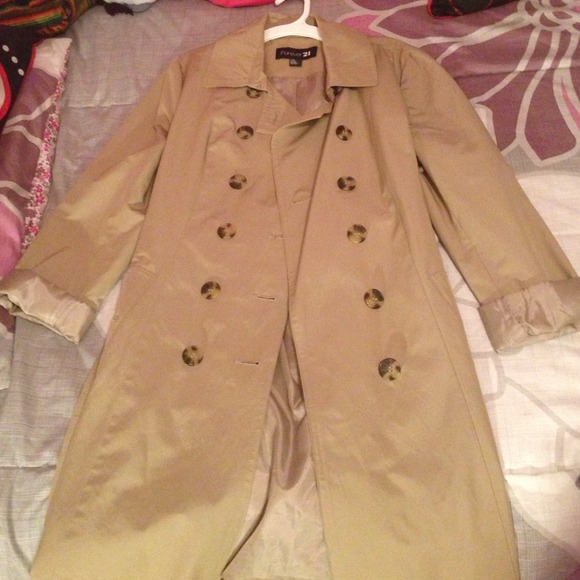 Forever 21 beige long coat