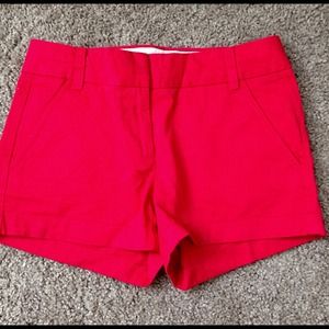 J. Crew Chino Shorts (Red)