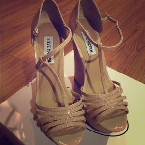 Beige Sandals Wedges