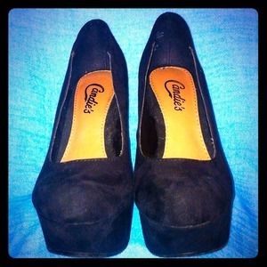 Candies black platform shoes