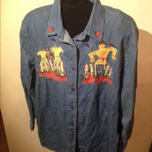 Karen Scott II Autumn Top Sz 2X