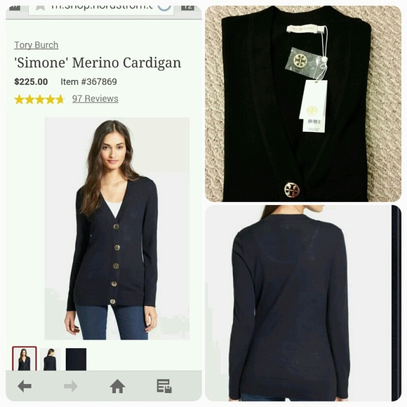 ***SOLD*** Brand new Tory Burch simone cardigan - Picture 1 of 4