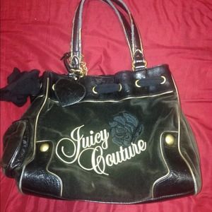 Authentic Juicy Couture velour bag