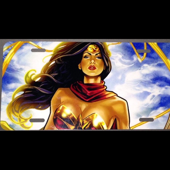 Wonder Woman license plate cover