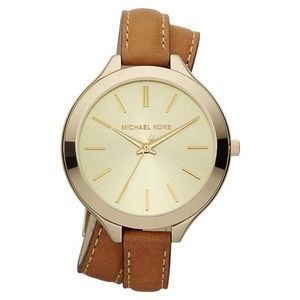 MICHAEL KORS SLIM RUNWAY DOUBLE-WRAP WATCH