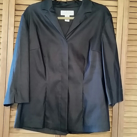 2 Piece grey metallic suit with skirt- size 14