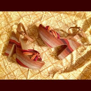 Madden Girl Amazing Platform Strappy Heels Size 7