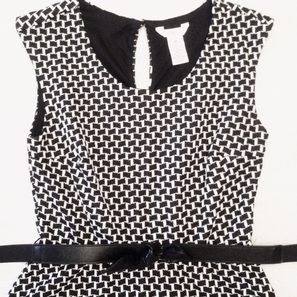~FLASH SALE~ Black and White Skater Dress - Picture 1 of 4
